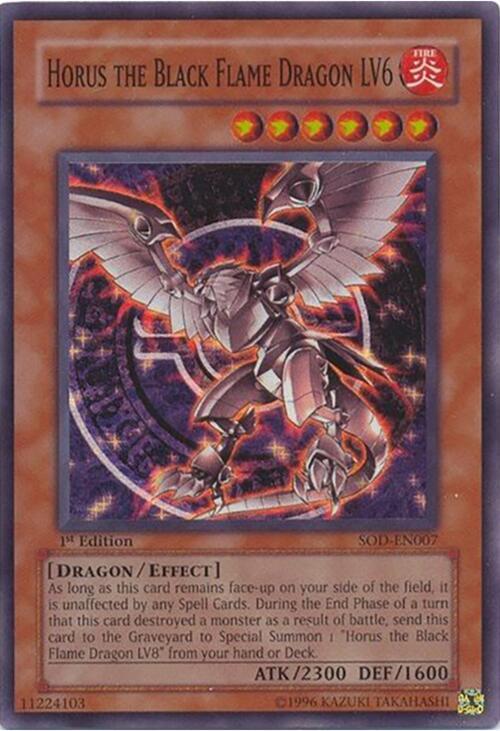 Horus the Black Flame Dragon LV6 card image