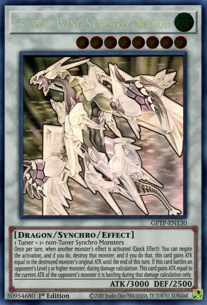 Crystal Wing Synchro Dragon (Ghost Rare) card image