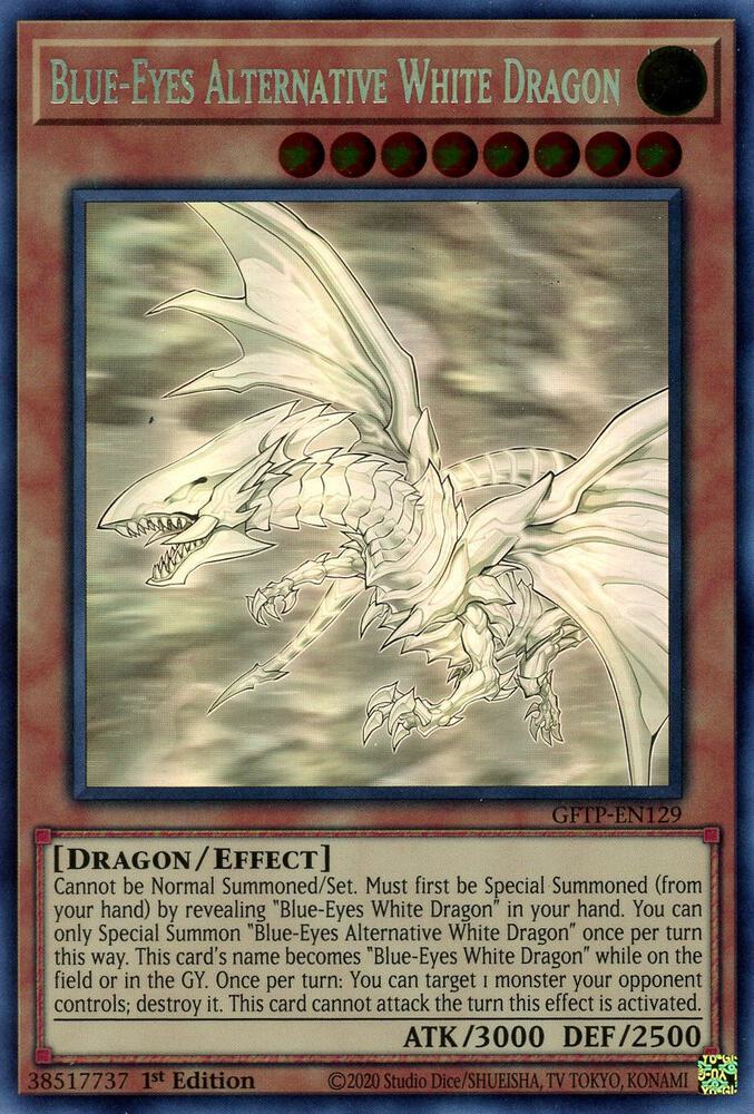 Blue-Eyes Alternative White Dragon (Ghost Rare) card image