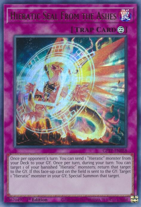 Hieratic Seal From the Ashes card image