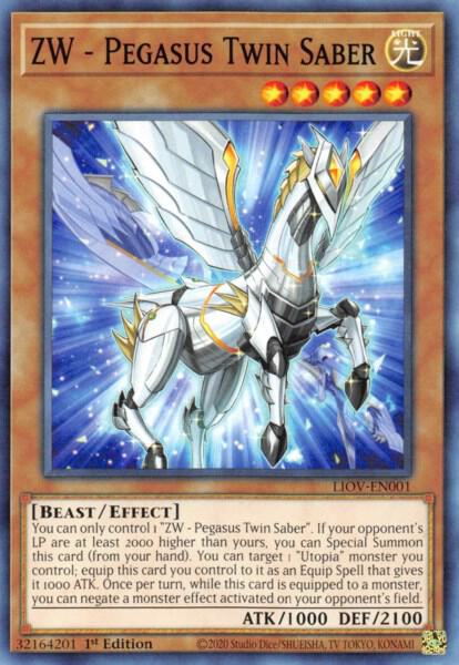 ZW - Pegasus Twin Saber (1st Edition) card image