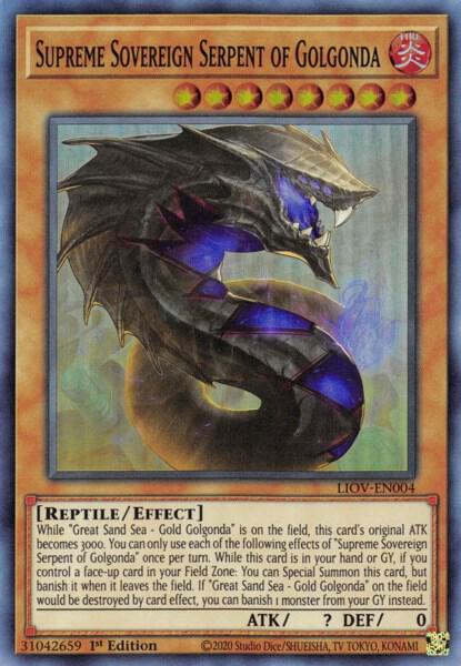 Supreme Sovereign Serpent of Golgonda (1st Edition) card image