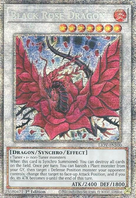 Black Rose Dragon (Starlight Rare) (1st Edition) card image