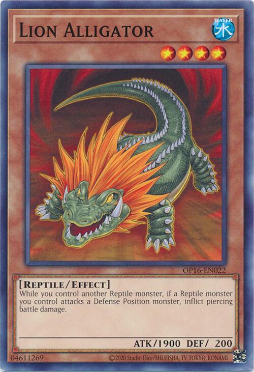 Lion Alligator card image