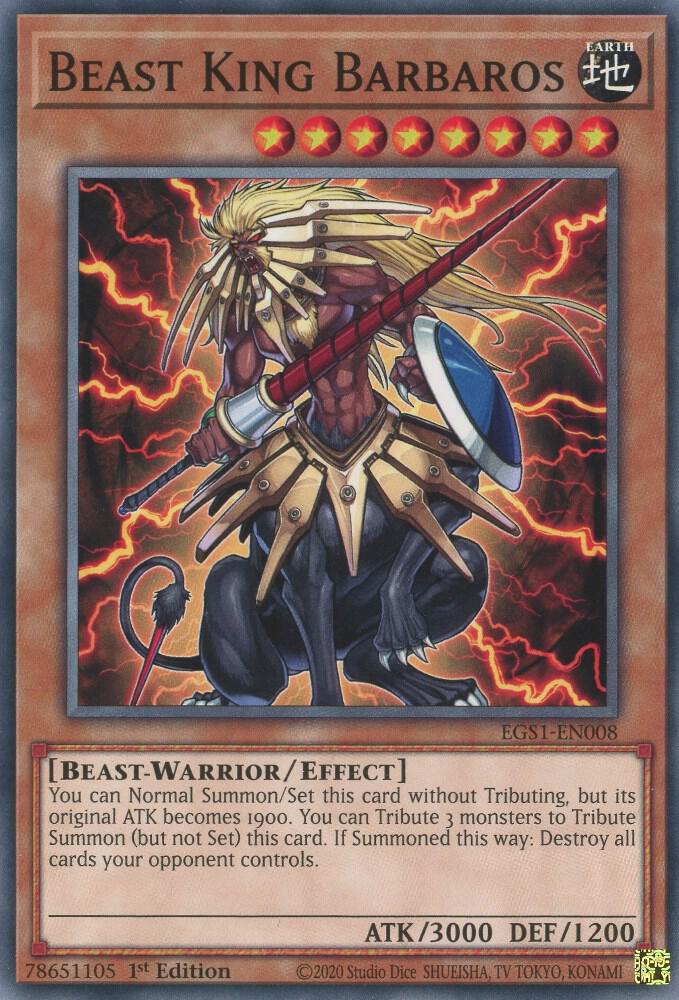Beast King Barbaros (1st Edition) card image