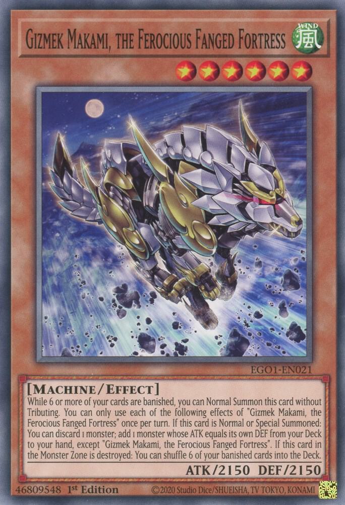 Gizmek Makami, the Ferocious Fanged Fortress card image