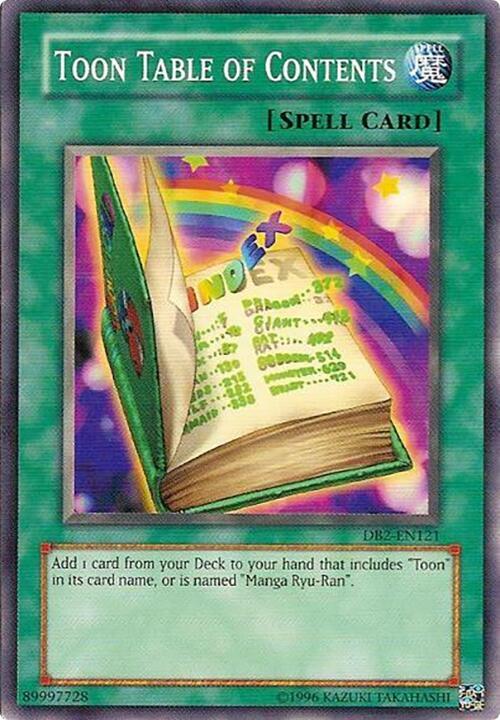 Toon Table of Contents card image