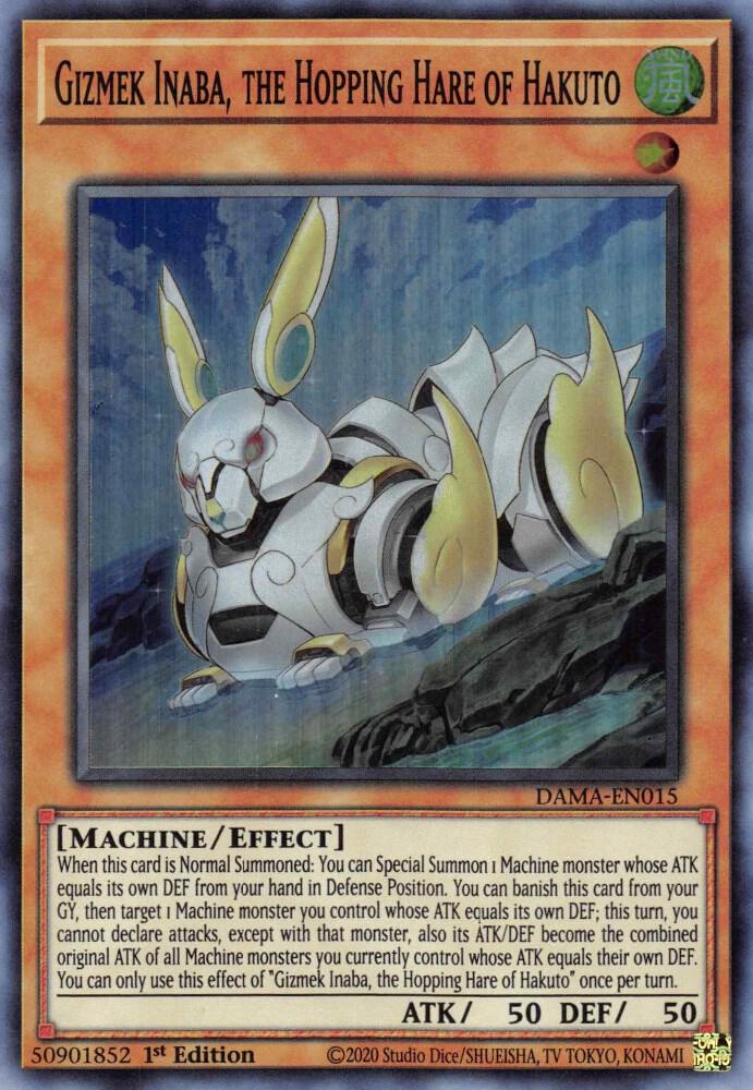 Gizmek Inaba, the Hopping Hare of Hakuto (1st Edition) card image