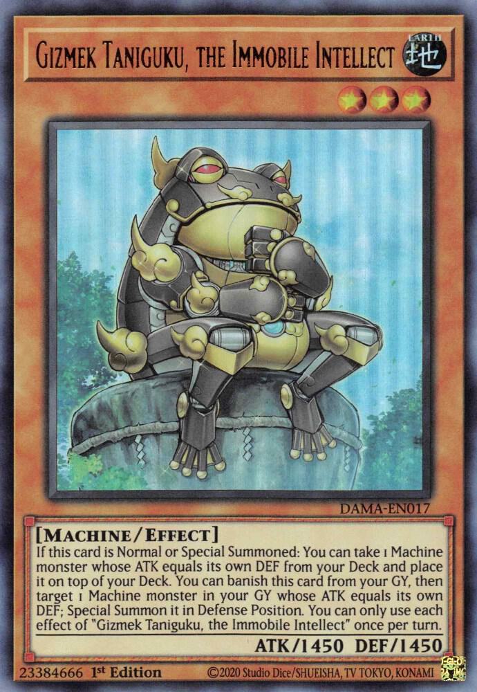 Gizmek Taniguku, the Immobile Intellect (1st Edition) card image