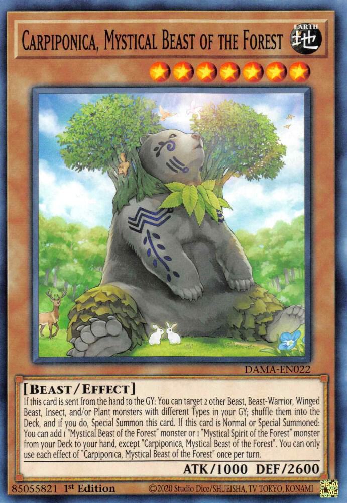 Carpiponica, Mystical Beast of the Forest (1st Edition) card image