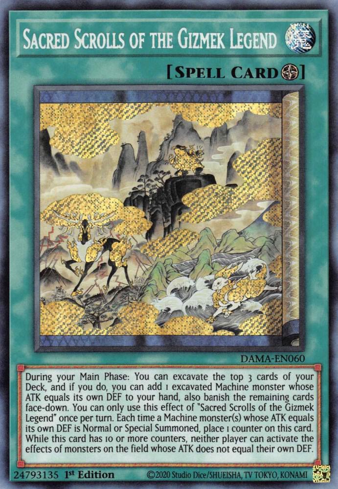 Sacred Scrolls of the Gizmek Legend (1st Edition) card image