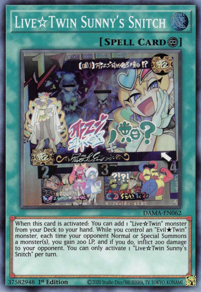 Live Twin Sunny's Snitch (1st Edition) card image