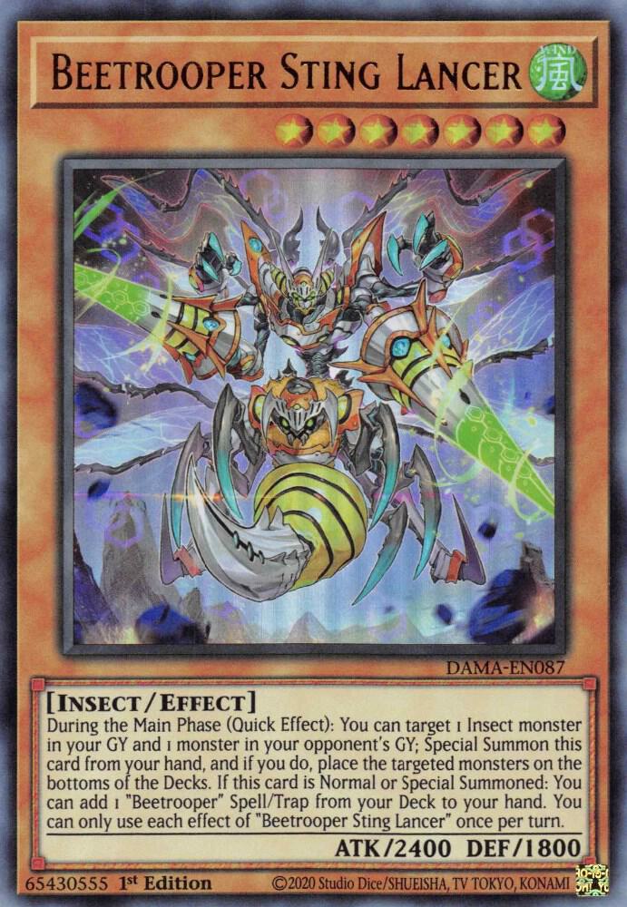 Beetrooper Sting Lancer (1st Edition) card image