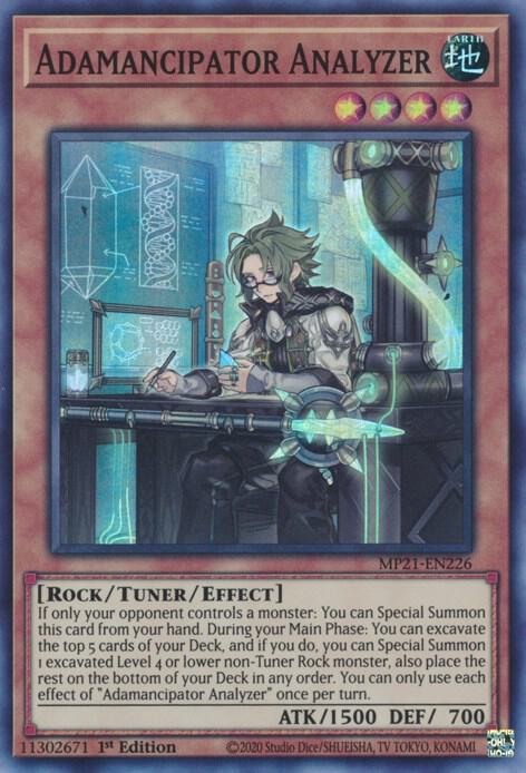 Adamancipator Analyzer card image