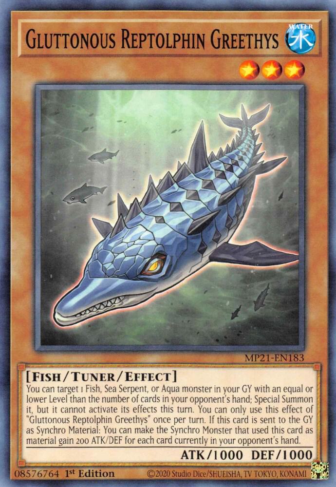 Gluttonous Reptolphin Greethys card image