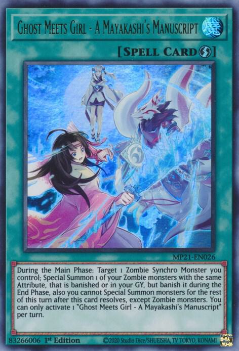 Ghost Meets Girl - A Mayakashi's Manuscript card image