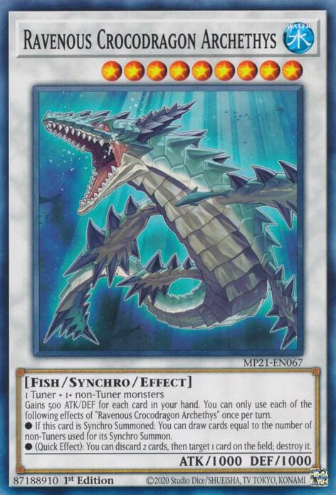 Ravenous Crocodragon Archethys card image