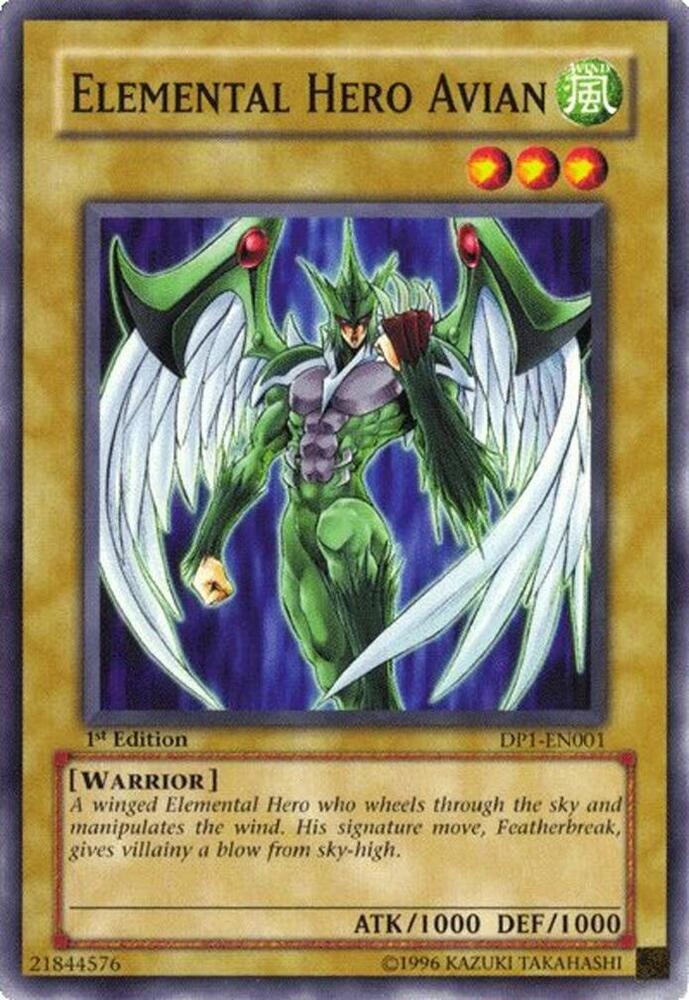 Elemental Hero Avian (1st Edition) card image