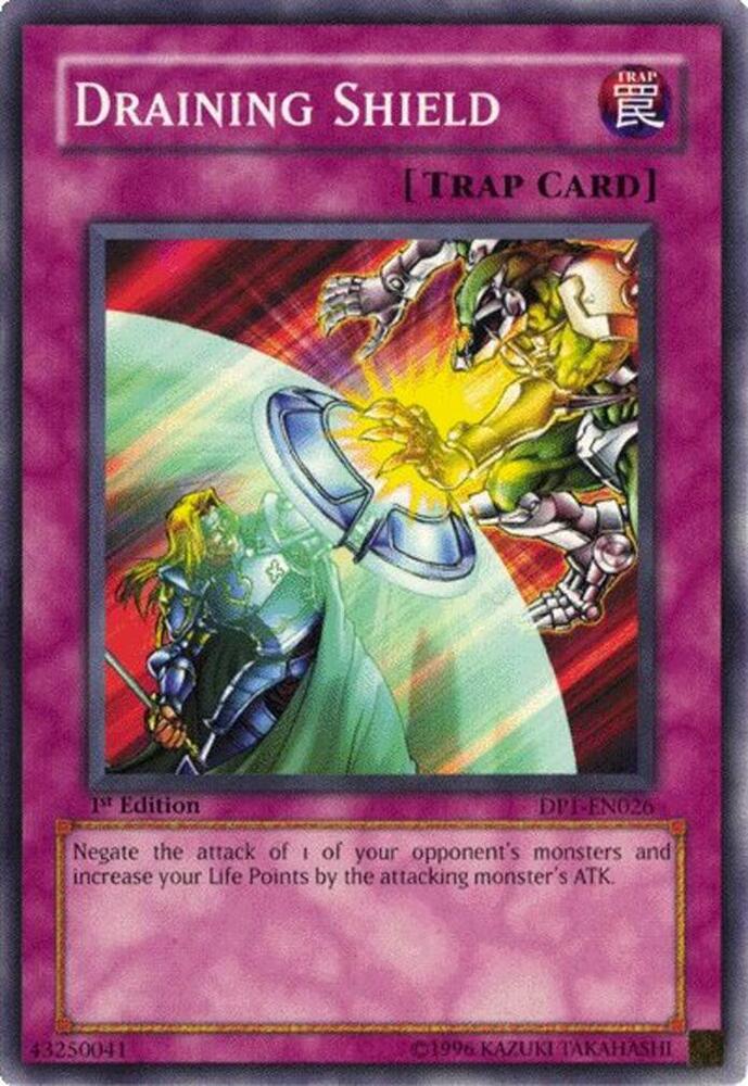 Draining Shield (1st Edition) card image