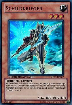 Shield Warrior (German) - "Schildkrieger" card image