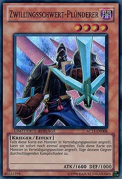 Twin-Sword Marauder (German) - "Zwillingsschwert-Plunderer" card image