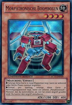 Morphtronic Boomboxen (German) - "Morphtronische Boomboxen" card image