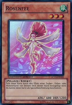 Rose Fairy (German) - "Rosenfee" card image