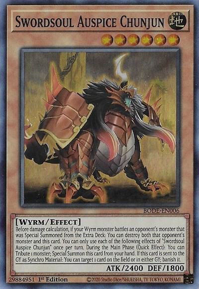 Swordsoul Auspice Chunjun (1st Edition) card image