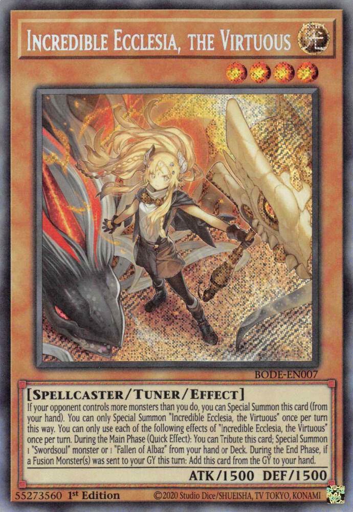 Incredible Ecclesia, the Virtuous (1st Edition) card image