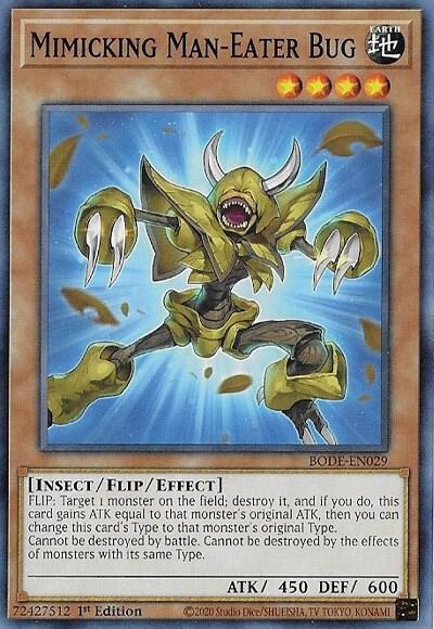 Mimicking Man-Eater Bug (1st Edition) card image