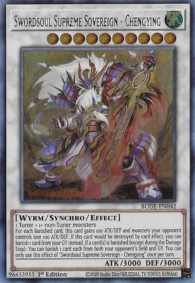 Swordsoul Supreme Sovereign - Chengying (1st Edition) card image