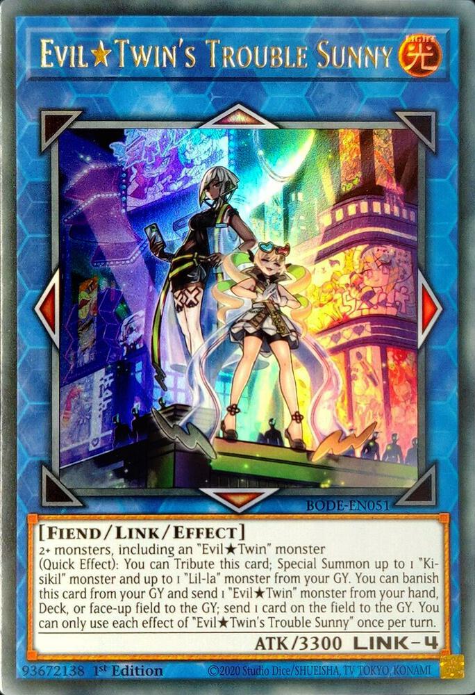 Evil Twin's Trouble Sunny (1st Edition) card image