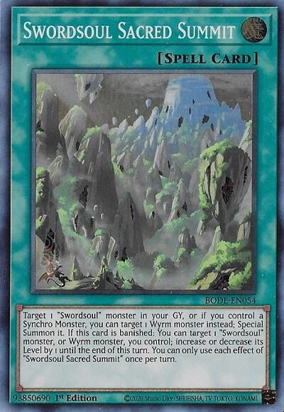 Swordsoul Sacred Summit (1st Edition) card image