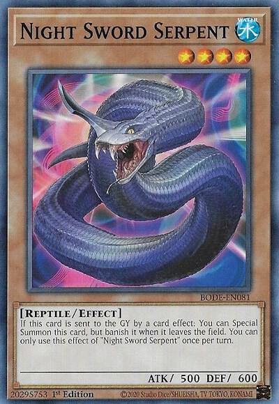 Night Sword Serpent (1st Edition) card image