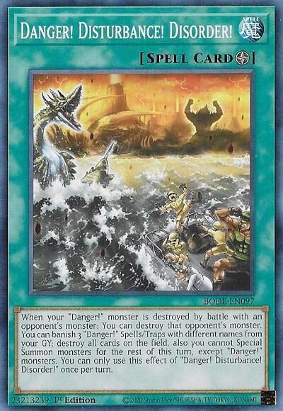 Danger! Disturbance! Disorder! (1st Edition) card image