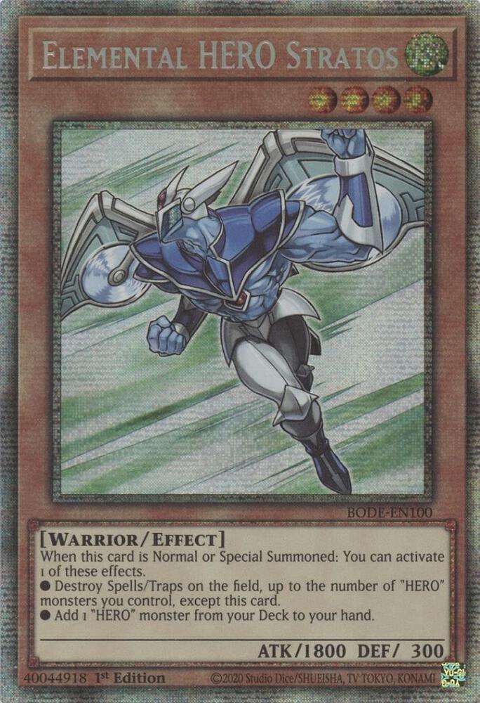 Elemental HERO Stratos (Starlight Rare) (1st Edition) card image