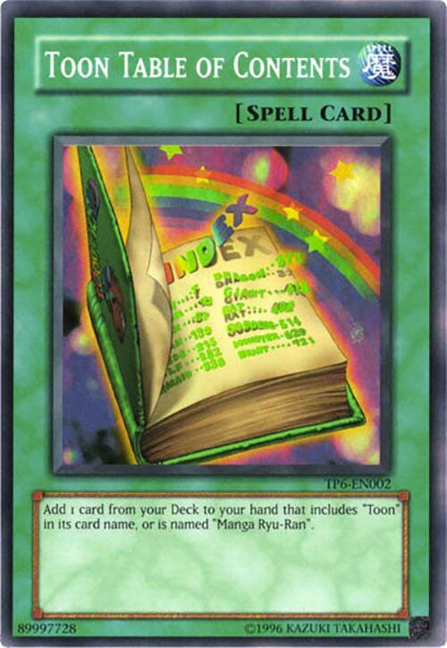 Toon Table of Contents card image