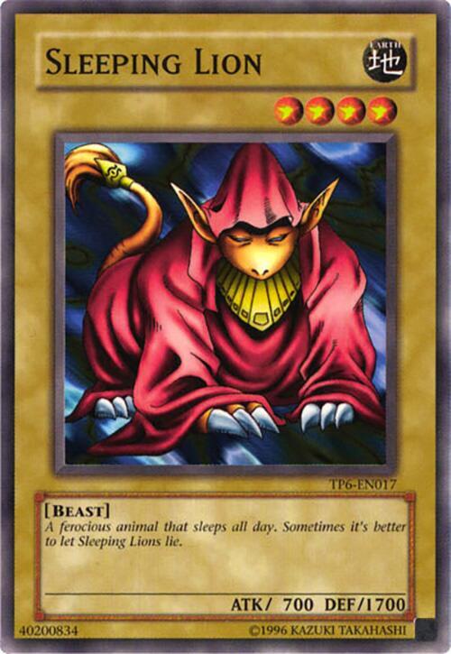 Sleeping Lion card image