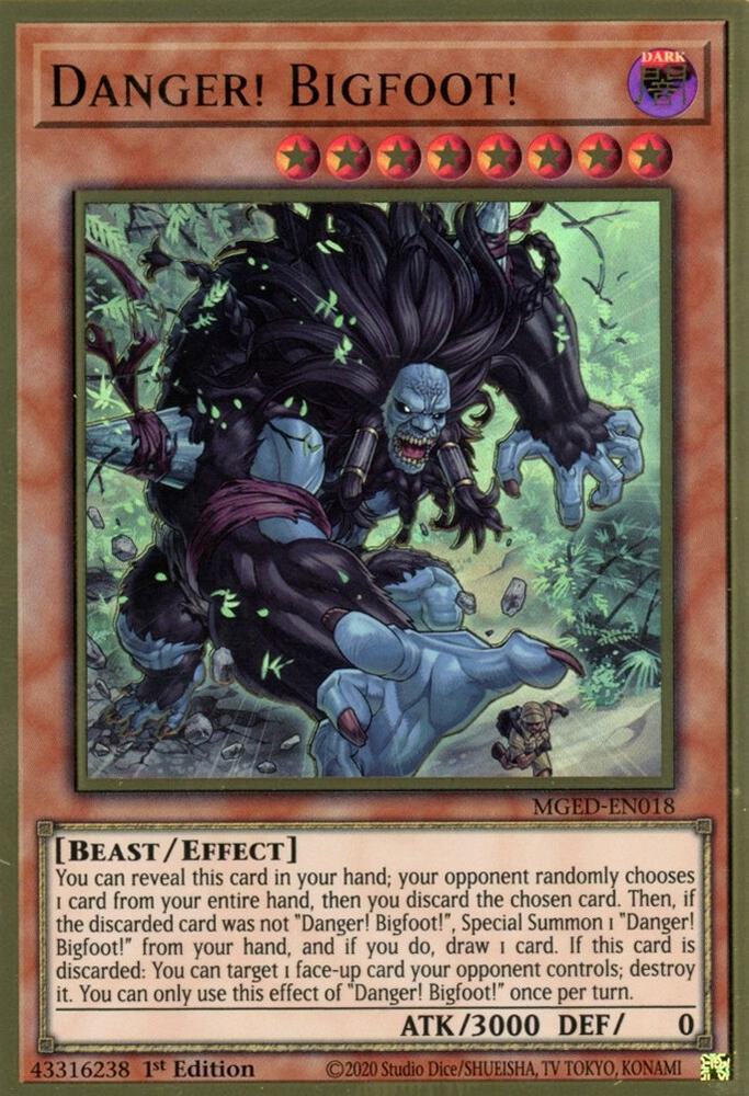 Danger! Bigfoot! card image
