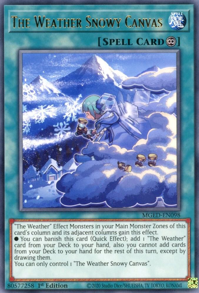 The Weather Snowy Canvas card image