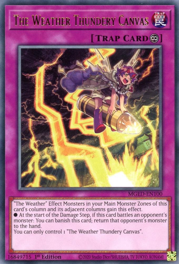 The Weather Thundery Canvas card image