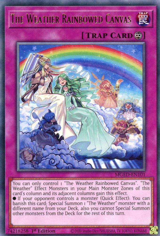 The Weather Rainbowed Canvas card image