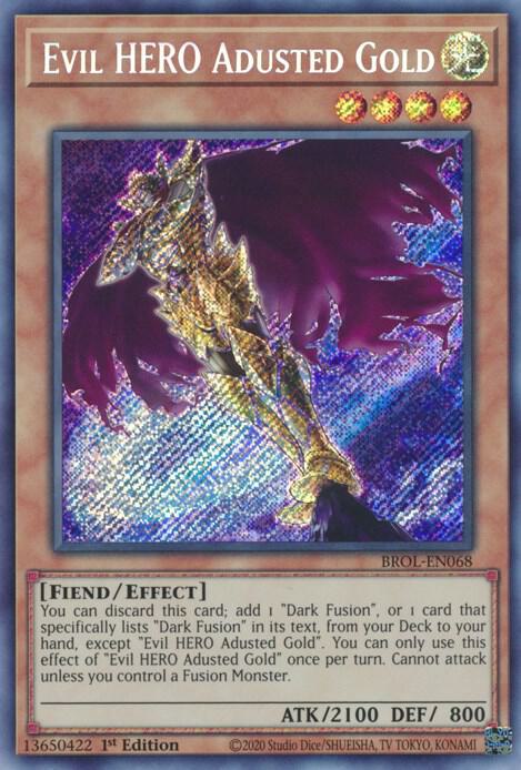 Evil HERO Adusted Gold card image