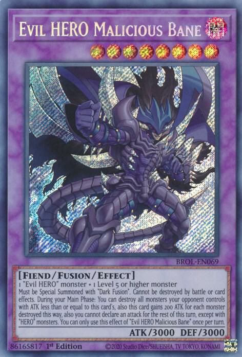 Evil HERO Malicious Bane card image