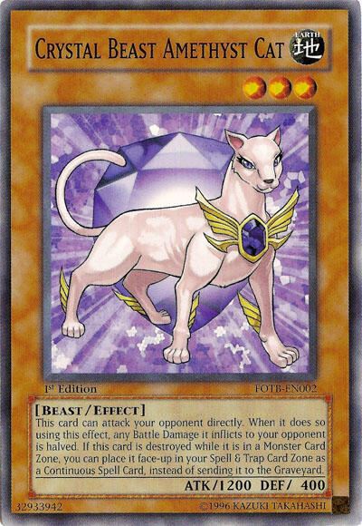 Crystal Beast Amethyst Cat card image