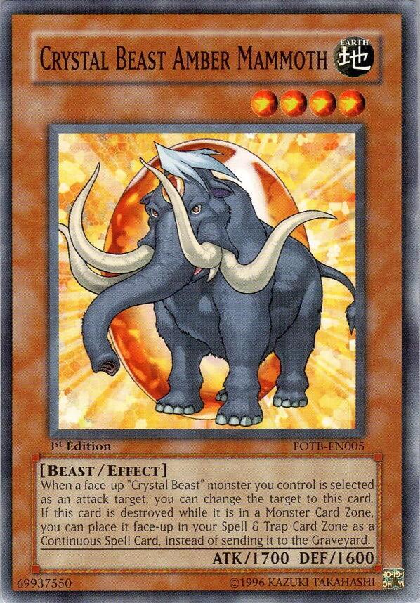 Crystal Beast Amber Mammoth card image