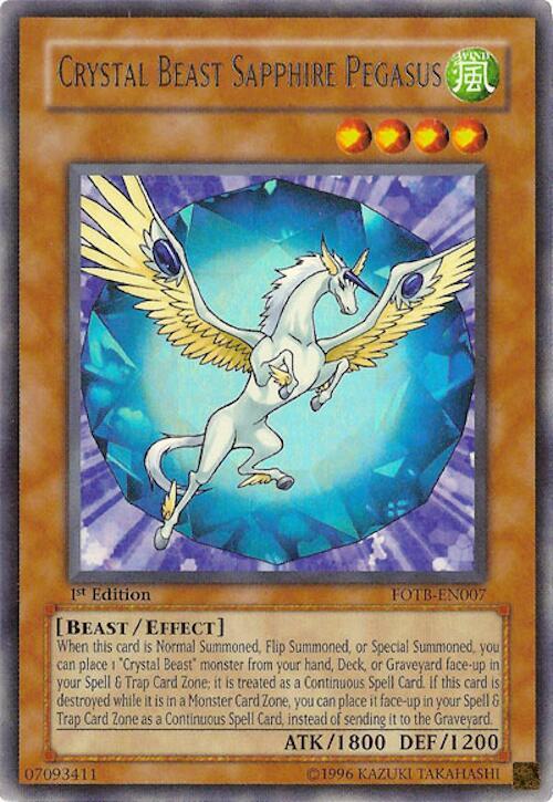 Crystal Beast Sapphire Pegasus card image