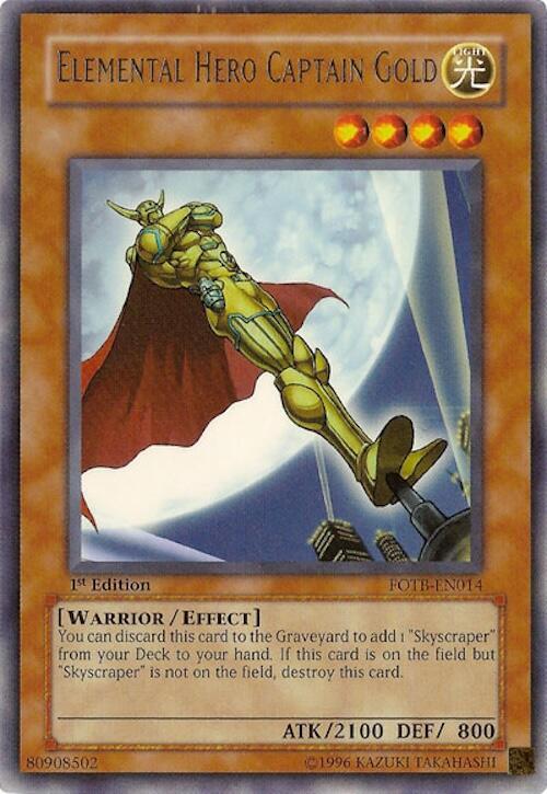 Elemental Hero Captain Gold card image