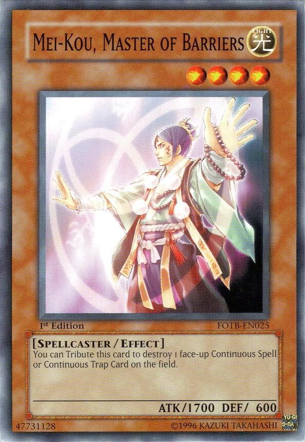 Mei-kou, Master of Barriers (1st Edition) card image
