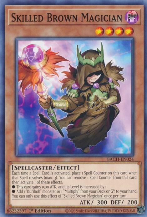Skilled Brown Magician (1st Edition) card image
